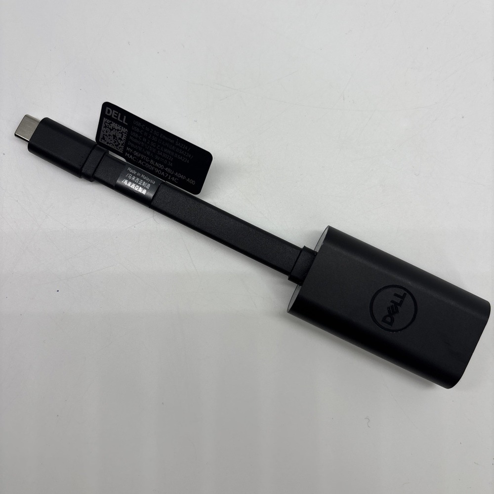 Dell USB-C to 2.5 Gbps Ethernet Adapter Model DELL-SA224-BK